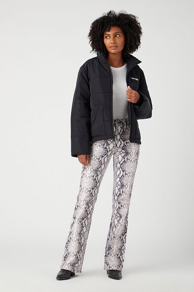WRANGLER Schwarzer Western-Puffer