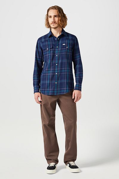WRANGLER Černá Ls westernová košile - Iris Design