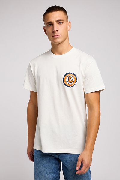 Lee ECRU VARSITY TEE
