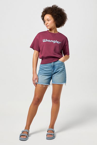 WRANGLER Ss Sweatshirt - Violet Quartz Color