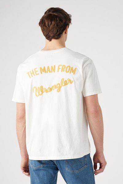 WRANGLER Fehér szlogen póló