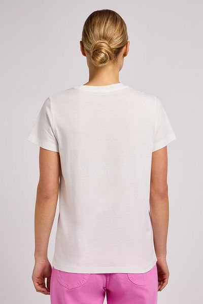 Lee Ecrufarbenes T-Shirt mit kleinem Logo