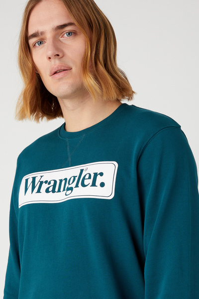 WRANGLER Seasonal Crew - Deep Teal Green