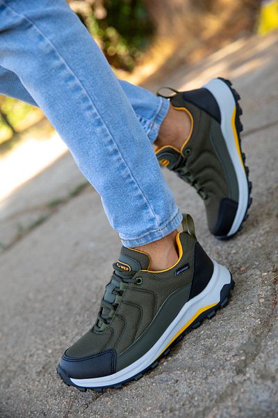 SOHO Herren-Sneaker 19633 – Modell Khaki und Gelb