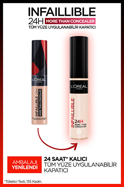 L'Oreal Paris L'Oréal Paris Infaillible 24H Tüm Yüze Uygulanabilir Kapatıcı - 326 Vanilla Concealer
