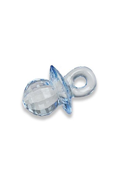 tüfekçioğlu KS Çikolata küçük Boy Kristal Akrilik Mavi Emzik, Bebek Şekeri (2...