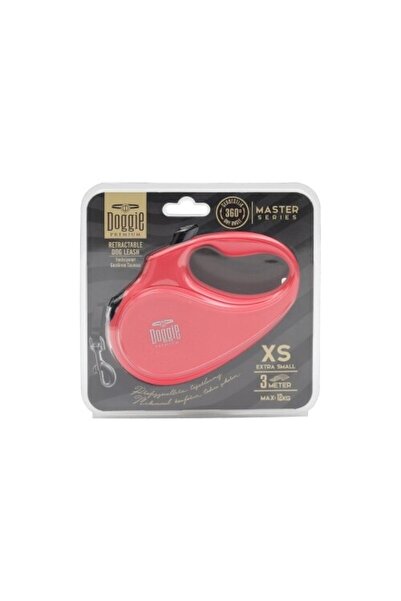 Doggie Otomatik Uzatma Tasması Master Seri Pembe 12kg/3mt