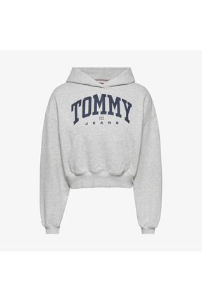 Tommy Hilfiger Tommy Jeans Varsity Kad n Gri Sweatshirt Fiyat Yorumlar Trendyol