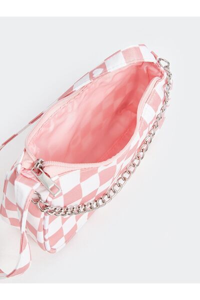 LC Waikiki Desenli Zincir Detaylı Kız Çocuk Kol Çantası