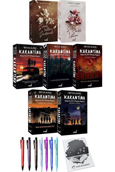 İndigo Kitap Emanet Aşk 2li Set Sümeyye Koç ve Karantina 5li Set Beyza Alkoç ...