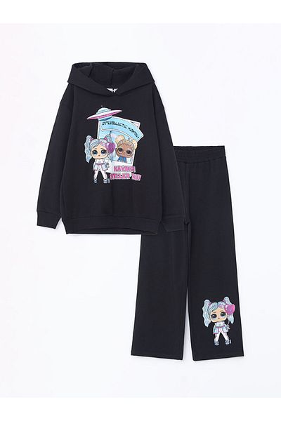 LC Waikiki Lol Surprise Omg Licensed - Girl's Crew Neck Sweatshirt and Sweatpants Set