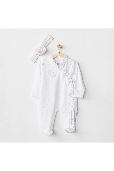 Skygo Andywawa AC24653 - Have A Nice Day Jumpsuit Set for Baby - White