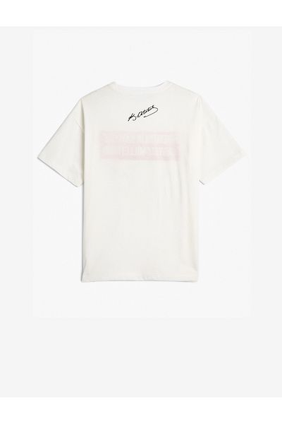 Koton Atatürk Signature Printed Cotton Short Sleeve T-Shirt