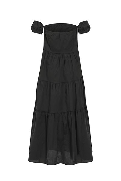 Quzu Rochie neagră cu umeri