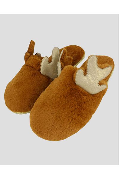 Chirpy Figured Mouse Patterned Women's Slippers