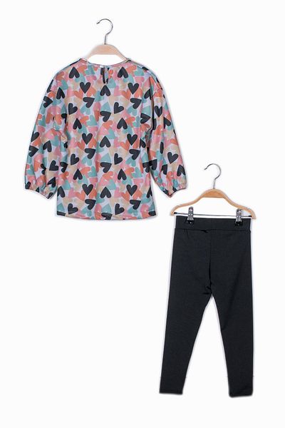 Zeyland Gemustertes Blusen-Leggings-Set für Mädchen – trendiges Baby-Bottom-Top-Set