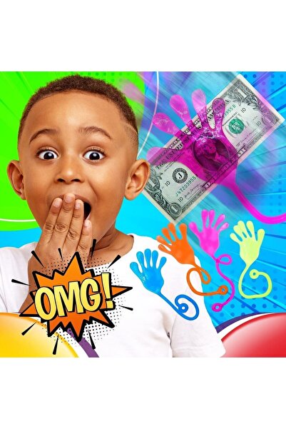 Oyunsal Süper Esnek Eğlenceli Snap Hand Eğlenceli Yapışkan Esneyen Eller Oyuncak - 1 paket