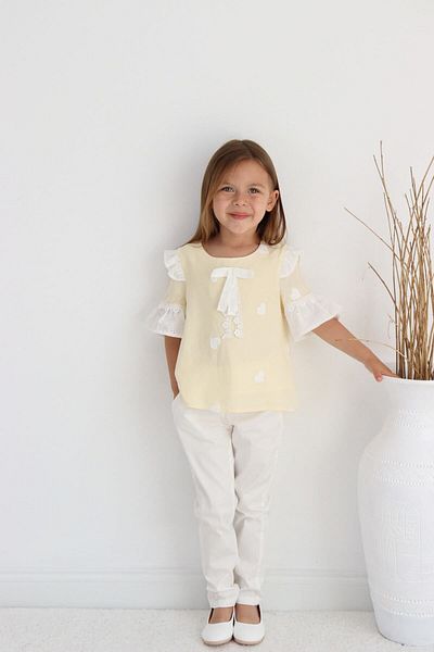 Sevimli Pants Set, blouse, shirt, summer, summer set, pants, girl, double set