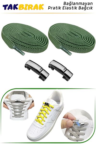 YeferStore Plug and Drop Magnetic Laces, Magnetized, Elastic, Practical 1 Pair Laces