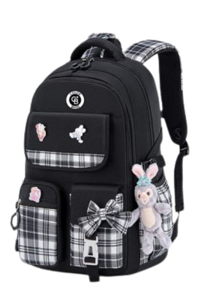 tiny wood Bag Primary School Girl - Ultra Light, Black-Blue, Primary School and Middle School Bag
