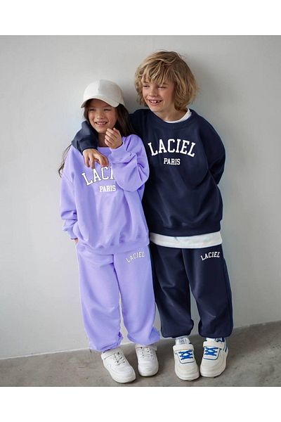 anonim Laciel Paris Unisex Lilac Bottom-Top Suit Set