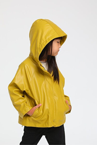 Teeny Weeny Kids Unisex Çocuk Su Geçirmez Kapüşonlu Yağmurluk
