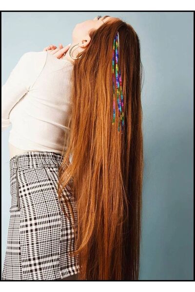 Stone Family Multicolored Sequin Fake Hair Accessory