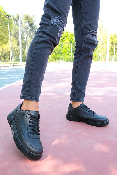 Riccon Schwarze Herren-Sneakers 0012X20