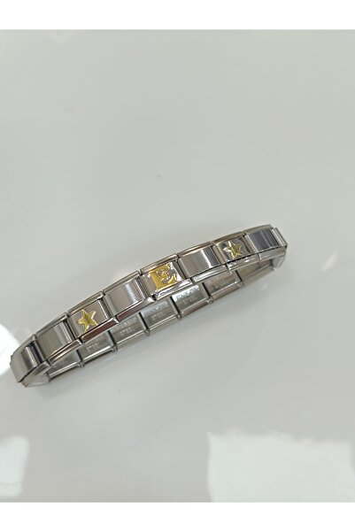 ilvesa shop E Harfli Yıldızlı Nomi İtalyan Bileklik