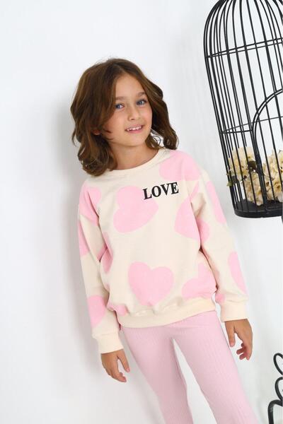 My Kids Wear Heart Printed Suit Set for Girl