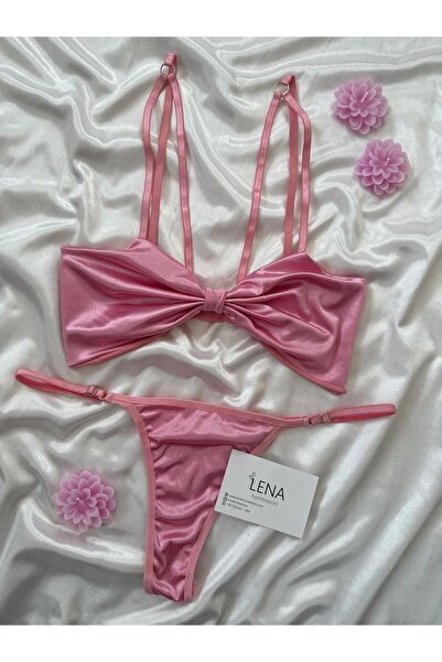 Lena Homewears Γυναικείο Φιόγκο Σχέδιο Bralet Εσώρουχα Σουτιέν Προίκα