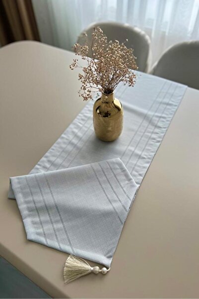 Gülce Home Collection Lara Runner Örtüsü Gri 40x145