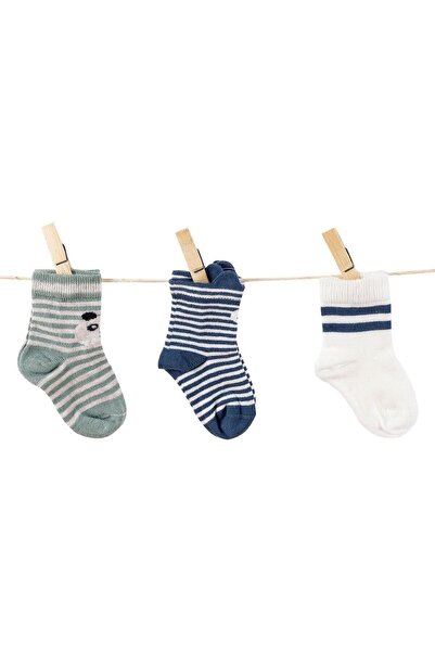 Aziz Bebe Baby Boy 3-Piece Socks 0-36 Months Azzc35550