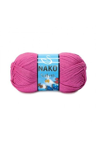 NAKO Satin 5-Piece Hand Knitting Thread Summer Pink 3658