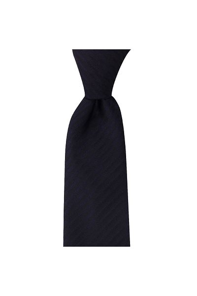 1001 Kravat Black Thin Tie - 7 cm Wide