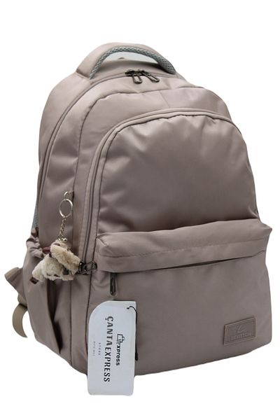 Bevitton Multi-Compartment Water Resistant Special Fabric Unisex Mink Daily Backpack 34100