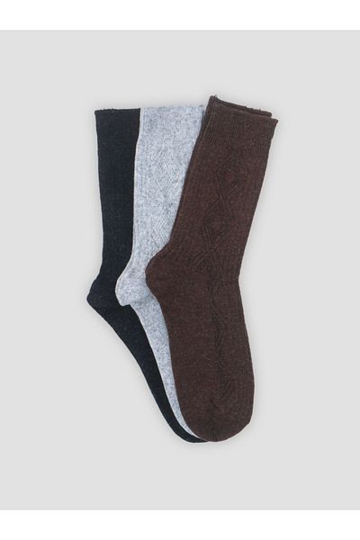 SockZoid Women's Wool Winter Socks - Set of 3