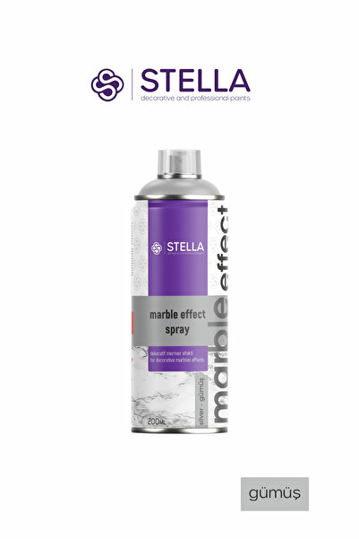 Stella Mermer Efekt Sprey Gümüş