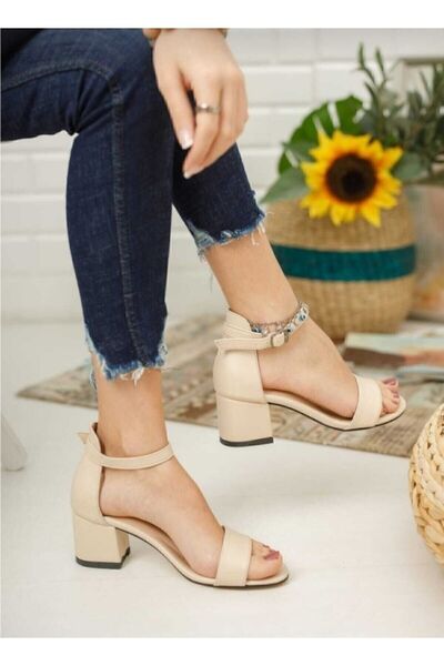 TİER MODA Pantofi cu toc Tekbant de 5 cm