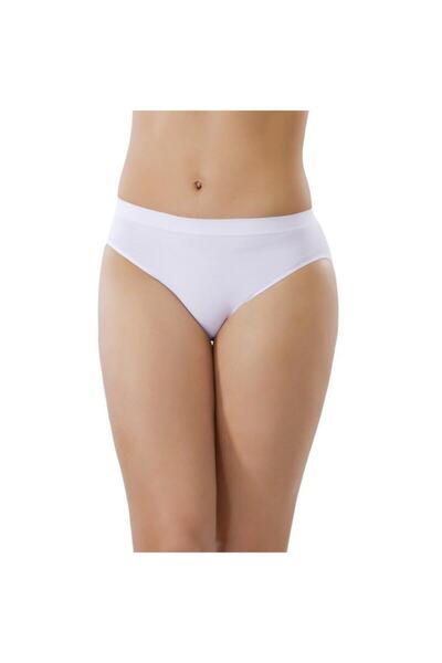 jilly jo Chiloți albi fără sudură pentru femei - 11000