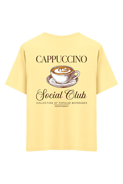 Mounte Bianca Unisex kapućino - Oversize kroj T-shirt