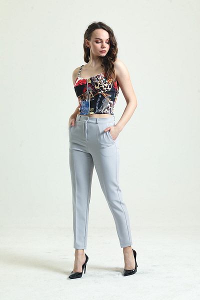 Sense Trousers - Atlas Fabric Trousers on the Ankle| Pnt19003 Gray