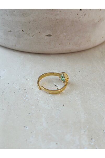 Fiorel Design Gerçek Çiçek 18k Altın Kaplama Yüzük