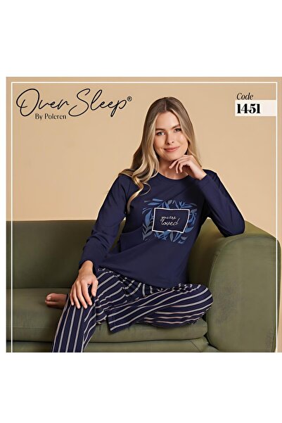 Over Sleep by Poleren ŽENSKI PREDMET ZA PIZAMA SA DUGIM RUKAVIMA