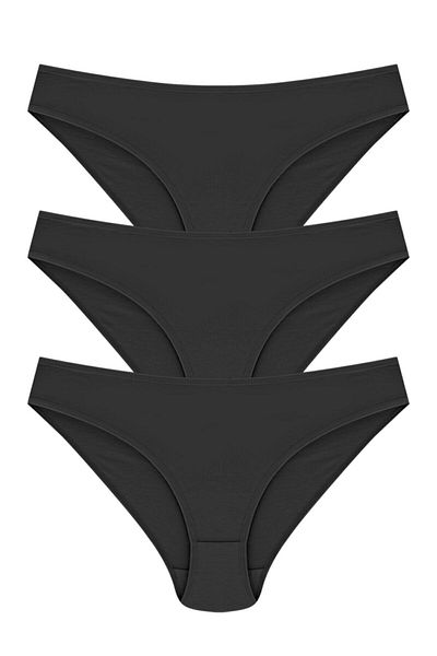 Momslab 3 Pack Bikini Model Panties - 100% Cotton