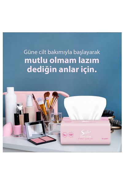 Sofia Skin Love Powder Scented Wipes 3 Pack of 100