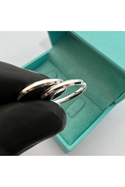 deren gümüş Deren Gümüş 3mm Kenar Pahlı Gümüş Alyans