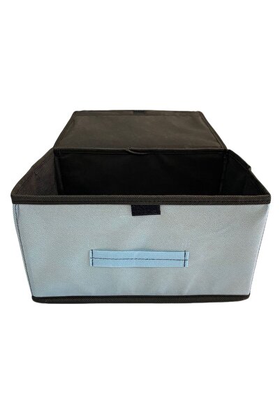 TURİNHOME Box Storage Box, Multi-Purpose Box, Fabric Box, Organizer Organizer Box with Lid