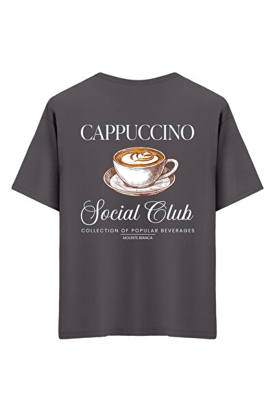 Mounte Bianca Unisex kapućino - Oversize kroj T-shirt