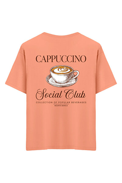 Mounte Bianca Unisex kapućino - Oversize kroj T-shirt